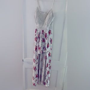 No Boundaries Long Skort Floral Dress